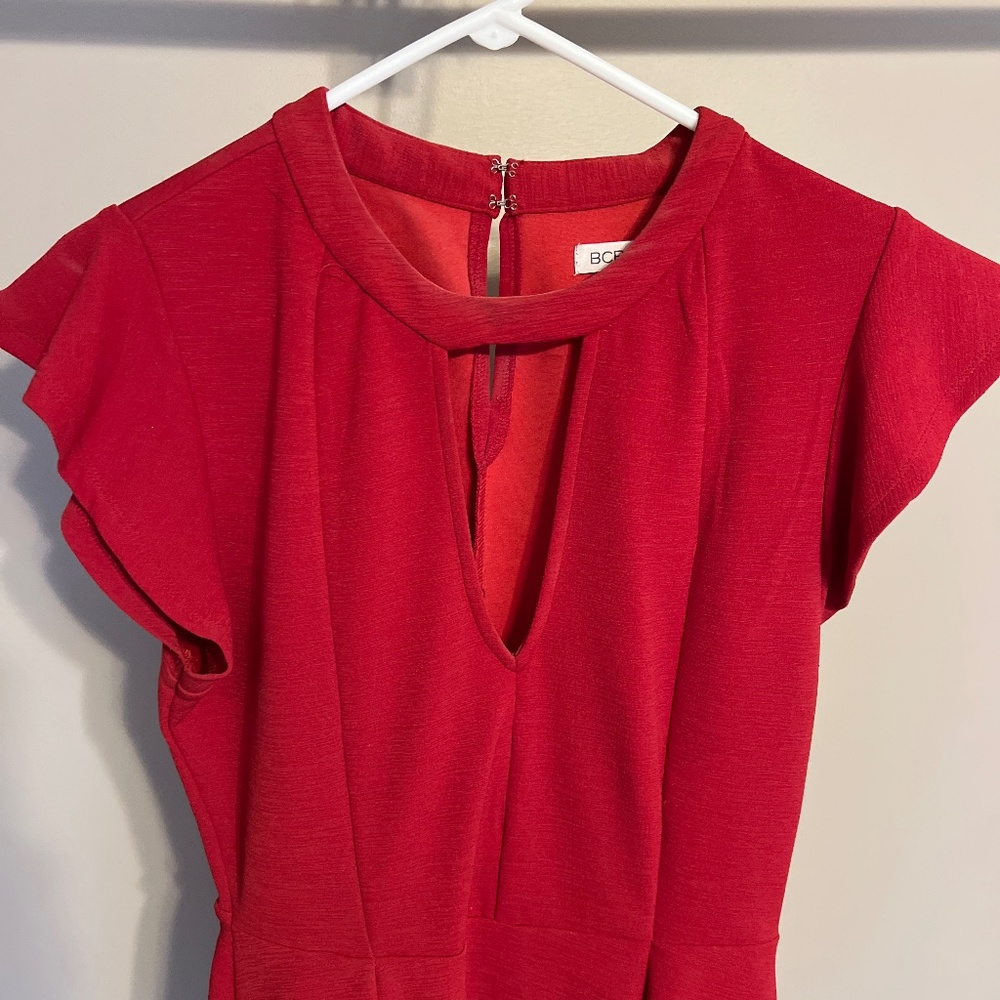 Red BCBG casual dress